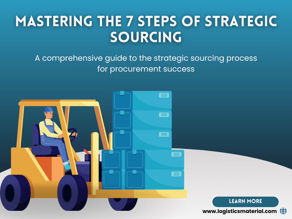 Mastering the 7 Steps of Strategic Sourcing: A comprehensive guide to the strategic sourcing process for procurement success.